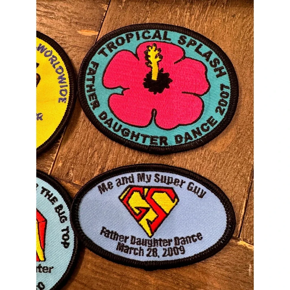 Vintage Girl Scout Father Daughter Dance Fun Patch Lot of 4 2007-2010